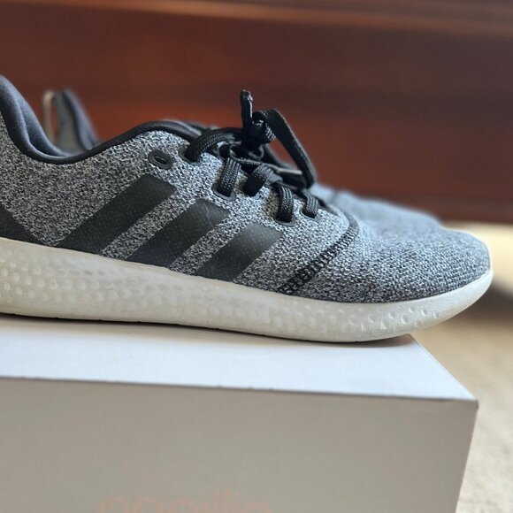 Adidas Cloudform Gray and Black Casual Running Shoe (size 10) - Picture 2 of 4